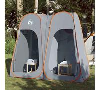 vidaXL Tenda Privacy Pop-Up Grigio e Arancione Impermeabile