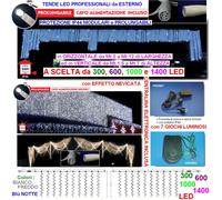 TENDA PROFESSIONALE 1000 LED BLU Cm.200 L x 500 H PROLUNGABILE IP44 220V