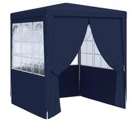Tenda reception con pareti laterali 2x2 m blu 90g/m2 ombrellone da esterno, tenda, arredamento da esterno, forniture per la casa, decorazione
