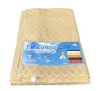 TENDA rete ZANZARIERA a ROMBO da esterno piombata in 8 misure diverse unito BEIGE - Cm. 200 x 250