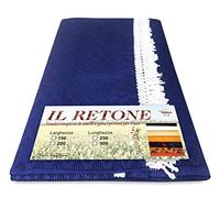 Tenda Rete ZANZARIERA da Esterno Giardino Balcone ROMBO Unito qualità Extra in Due Misure (Blu, Cm. 150x250)