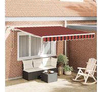 vidaXL Tenda Retrattile Arancione e Marrone 300 x 250 cm, Tenda retrattile, moderna e resistente, per esterni, protezione UV, soluzione versatile, ideale per giardini
