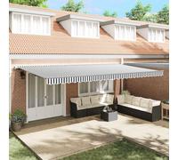 vidaXL Tenda Retrattile Automatica Antracite e Bianco 600x300 cm