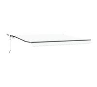 Tenda retrattile Bianco 400 x 350 cm Poliestere