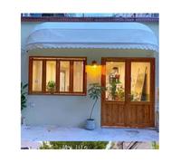 Tenda Retrattile Curva Francese, Copertura Per Finestra/tenda Da Ingresso, Riparo Parasole Impermeabile Per Esterni Facile Da Installare, Il Colore E Le Dimensioni Possono Essere Personalizzati (Colo