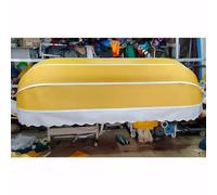 Tenda retrattile curva francese della finestra della porta, protezione UV resistente all'acqua, protezione pieghevole esterna ombrellone, per cortile, portico, balcone (Colore : Giallo, Taglia : 130