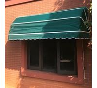 Tenda Retrattile Curva Francese Della Finestra Della Porta, Shelter Pieghevole All'aperto Del Parasole, Protezione UV Della Neve Della Pioggia, Per Il Caffè Del Giardino Della (Colore : Verde, Tagli