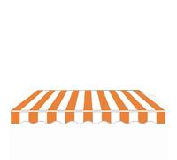Tenda retrattile di ricambio in tessuto di poliestere impermeabile, copertura parasole per tende da sole a morsetto, design a righe, 3 x 2,5 m, protezione UV