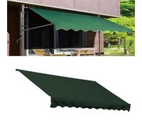 Tenda retrattile di ricambio in tessuto impermeabile 180 g/m² 100% poliestere copertura parasole resistente ai raggi UV verde 385 cm/151,5 pollici Shelter Top