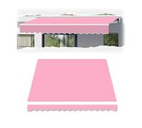 Tenda retrattile di ricambio in tessuto per balcone, caffetteria, portico, in poliestere, 2,3 x 1,5 m (rosa, 3,5 x 1,5 m)