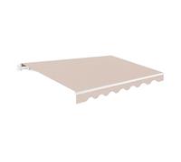 Tenda retrattile esterna 300 x 250 cm Sabbia Poliestere - Telone protezione solare UV - Struttura in alluminio - Inclinazione regolabile - Manovella inclusa - Manuale arrotolabile Terrazza Giardino