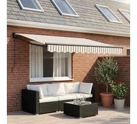 Tenda retrattile Grigio chiaro e bianco 3,5 x 2,5 m