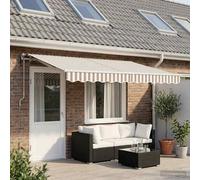Tenda retrattile Grigio chiaro e bianco 4 × 3 m