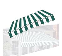 Tenda retrattile in tessuto di ricambio impermeabile per balcone, 3 x 2 m/4 x 5 m/6 x copertura verde parasole per uso esterno, perfetta per terrazze e balconi