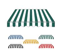 Tenda retrattile in tessuto impermeabile, materiale di ricambio per finestre e porte, protezione solare verde, 5 x 3 m, durevole e resistente ai raggi UV