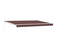 Tenda retrattile manuale, 4 x 3,5 m, colore: Marrone