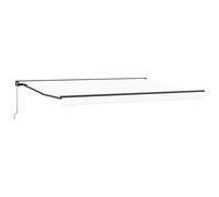 Tenda retrattile manuale bianco 5 × 3,5 m