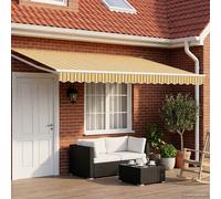Tenda retrattile manuale con LED 4 × 3 m