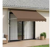 vidaXL Tenda da sole a scomparsa manuale grigio talpa 300 cm, giardino e terrazza, ombra regolabile, tettoia moderna, tenda da sole retrattile, protezione per esterni, protezione solare flessibile