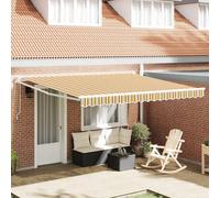 vidaXL Tenda retrattile Multicolore 400×300 cm – Regolabile, Protezione UV, giardino/patio