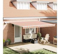 Tenda retrattile Multicolore 450 × 350 cm Tessuto e Alluminio
