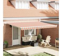 Tenda retrattile Multicolore 450 × 350 cm Tessuto e Alluminio