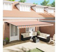 Tenda retrattile Multicolore 500 × 350 cm Tessuto e Alluminio