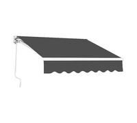 Tenda retrattile per telaio in alluminio per esterni, impermeabile e resistente al sole, 2 x 1,5 m/2,5 x 2 m/3 x 2,5 m, manovella manuale, perfetta per terrazze e balconi