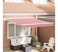 Tenda retrattile Rosso e Bianco 300 x 250 cm
