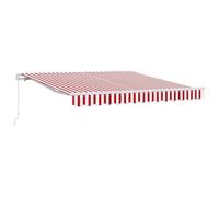 Tenda retrattile Rosso E Bianco 300 X 250 Cm