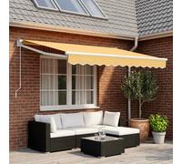 Tenda retrattile Sabbia 3,5 x 2,5 m 100% Poliestere e Alluminio