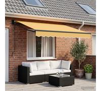 Tenda retrattile Sabbia 3,5 x 2,5 m Poliestere e Metallo