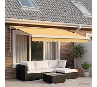 Tenda retrattile Sabbia 350 x 250 cm Tessuto e Metallo