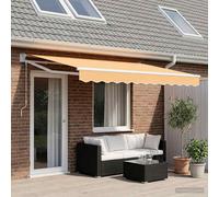 Tenda retrattile Sabbia 4 × 3 m Poliestere e Metallo