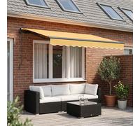 Tenda retrattile Sabbia 400 × 350 cm Tessuto e Alluminio