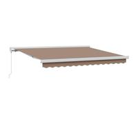 Tenda Retrattile Tortora 300 x 250 cm Tela e Alluminio | Montaggio richiesto, staffe da parete incluse, uso esterno, primavera, poliestere con rivestimento PU, 1 tenda