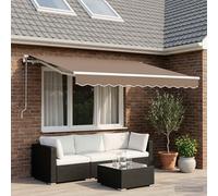 vidaXL Tenda retrattile Tortora 600 × 300 cm Poliestere