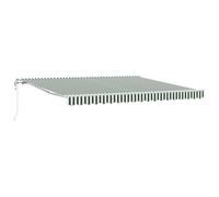 Tenda retrattile Verde e Bianco 400 × 300 cm