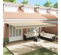 Tenda retrattile Verde e giallo 600 × 300 cm