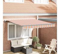 Tenda rettangolare con controllo remoto per esterni, in tessuto resistente all'acqua e ai raggi UV, con protezione solare e meccanismo morbido, balcone o patio, colore