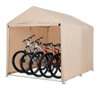 Tenda ripostiglio per biciclette, resistente garage per 3-4 biciclette, impermeabile e resistente ai raggi UV, tenda da auto 420D per biciclette, moto e attrezzi
