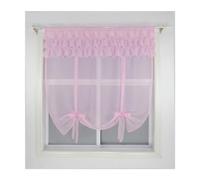 Tenda romana Balza Design Balcone Cucina Veggente Onda Tende Casa Tie-up Garza Tieblinds Tende 1 pz(Pink,NARROW TAPE_W60CM X H140CM)