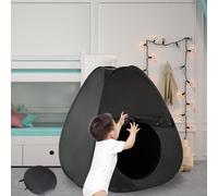 Tenda sensoriale per bambini istantanea nero con sacca da viaggio gioca e