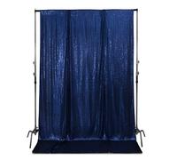Tenda Sfondo Decorativa Lustrini Glitter Rettangolare Multicolore 4FT x 7FT