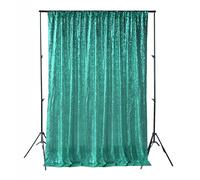 Tenda Sfondo Decorativa Lustrini Glitter Rettangolare Multicolore 4FT x 7FT