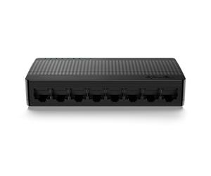 Tenda SG108, Switch Gigabit a 8 porte, Switch Ethernet domestico non gestito, splitter Ethernet per ufficio, Plug & Play, custodia in plastica, montaggio a parete/desktop, silenzioso senza ventola,