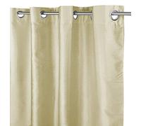 TENDA SHAY in tinta unita BEIGE PANNA cm. 140X290 CONFEZIONATA