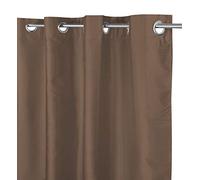 TENDA SHAY in tinta unita MARRONE cm. 140X290 CONFEZIONATA