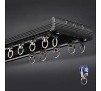 Tenda silenziosa a doppia fila, resistente, divisorio per soggiorno, camera da letto o ospedale, facile da installare, lunghezza 2,4 m, perfetto per la separazione degli spazi