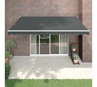 vidaXL Tenda Sole Automatica Retrattile Antracite 4x3 m